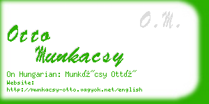 otto munkacsy business card